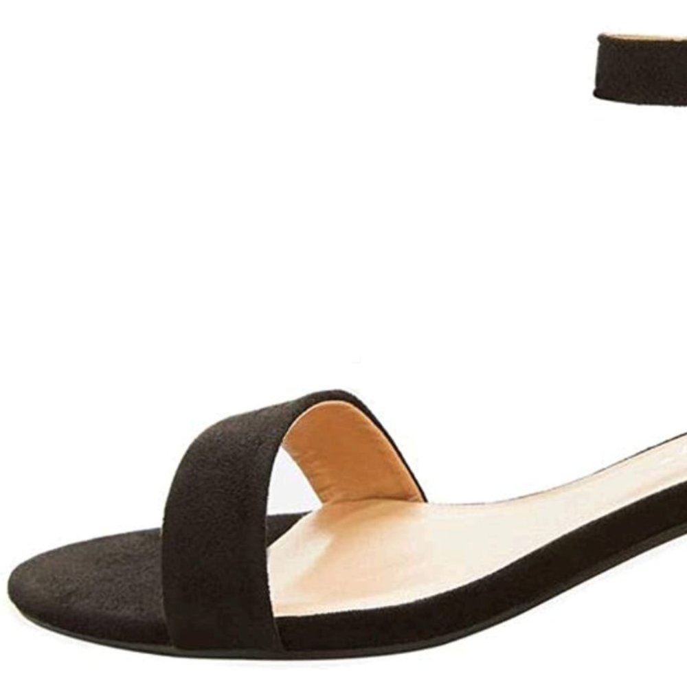 Fashion Women’s Ankle Strap Heel Sandal - Black - Picture 5 of 14